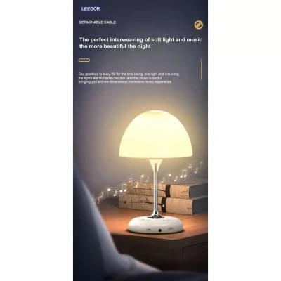 Leedor 7Color Lamp 4In1 Wireless Speaker - White